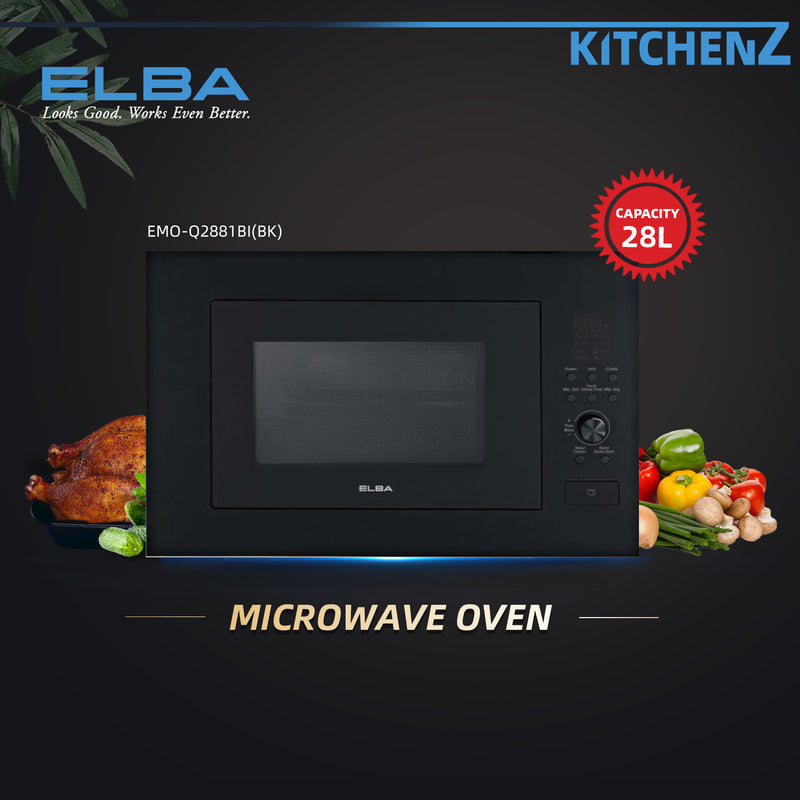 Elba Microwave With Electric Oven Digital Timer - EMO-2306BI/EMO-B2361BI(SS)/EMO-Q2881BI(BK)