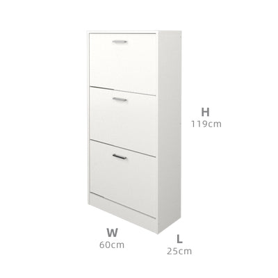1.9FT 3 Door Shoe Rack Cabinet with Premium Wooden-HMZ-FN-SR-3001