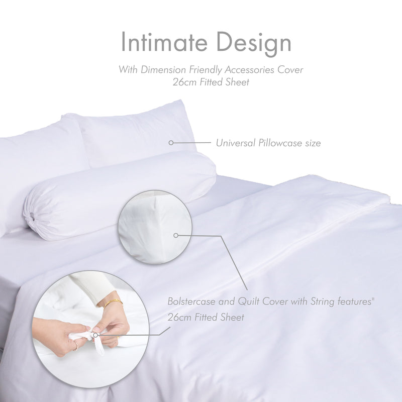 (EM)Kun Morra Printed Series Premium Bed Linen; Pillowcase, Bolster Case, Fitted Bedsheet, Quilt Cover (Individual)