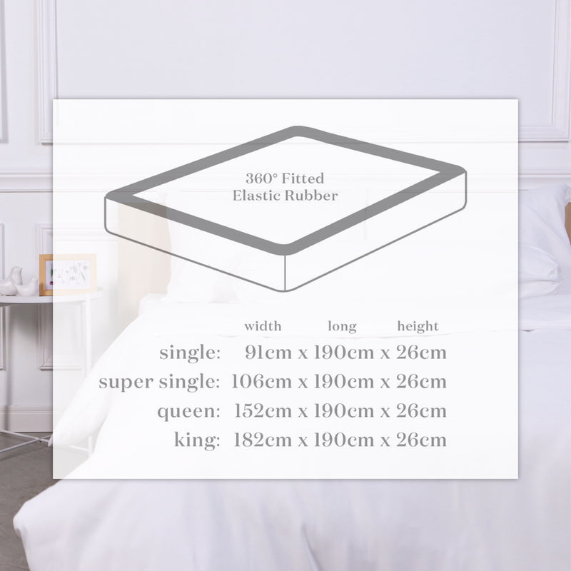 (EM)Kun Morra Printed Series Premium Bed Linen; Pillowcase, Bolster Case, Fitted Bedsheet, Quilt Cover (Individual)