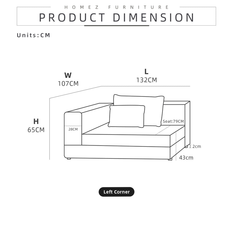 [FREE Shipping] LIBERTY Series Semi-Customizable Modular Sofa (Contact Us for Colour/Fabric Selection) - HMZ-FN-SF-LIBERTY