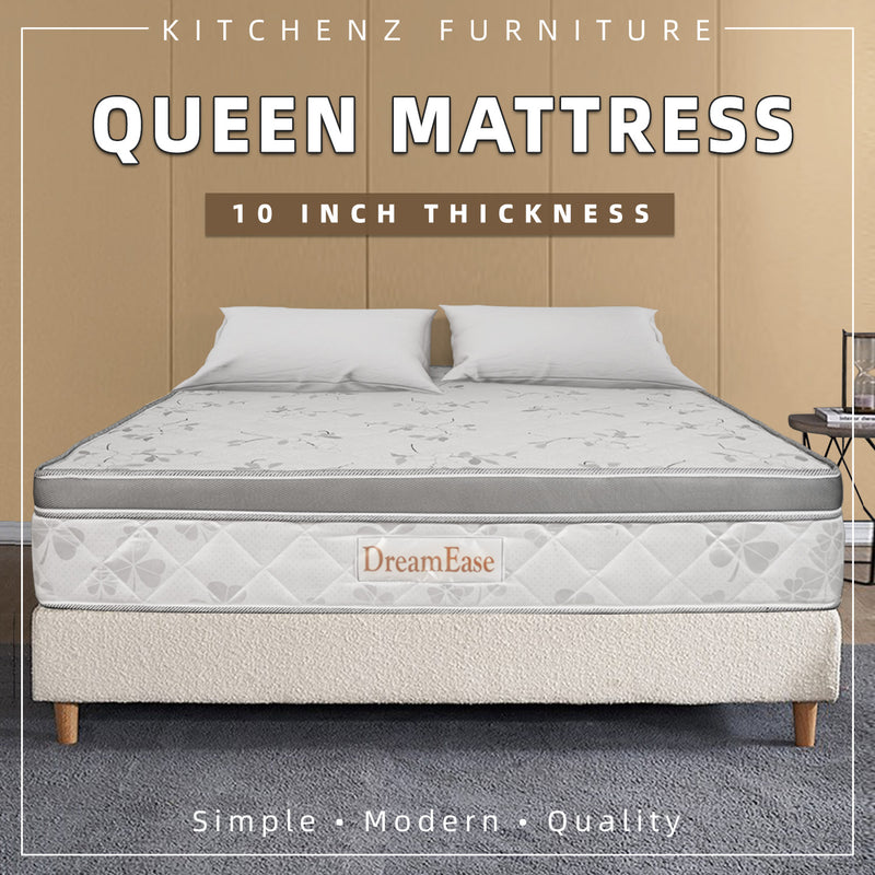 [FREE Shipping Combo] 6in1/4in1/3in1 Jordan Queen BedFrame Dreamease Queen Mattress 3 Door Wardrobe Side Table 2PCS Eco Pillow 5 Drawer Dressing Table 3 Layers Chest Drawer