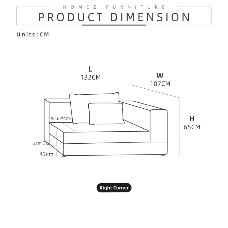 [FREE Shipping] LIBERTY Series Semi-Customizable Modular Sofa (Contact Us for Colour/Fabric Selection) - HMZ-FN-SF-LIBERTY