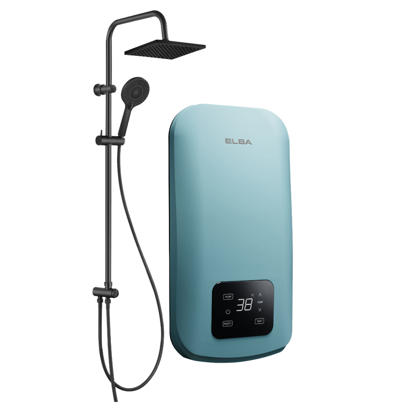 Elba EVVO Series DC Pump Instant Water Heater with Rainshower - EWHR-Q4218DC(SB)
