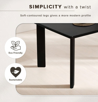 (EM) Neo Dining Table Marco Chair Solid Rubberwood - DT-NEO(15090) MARCO
