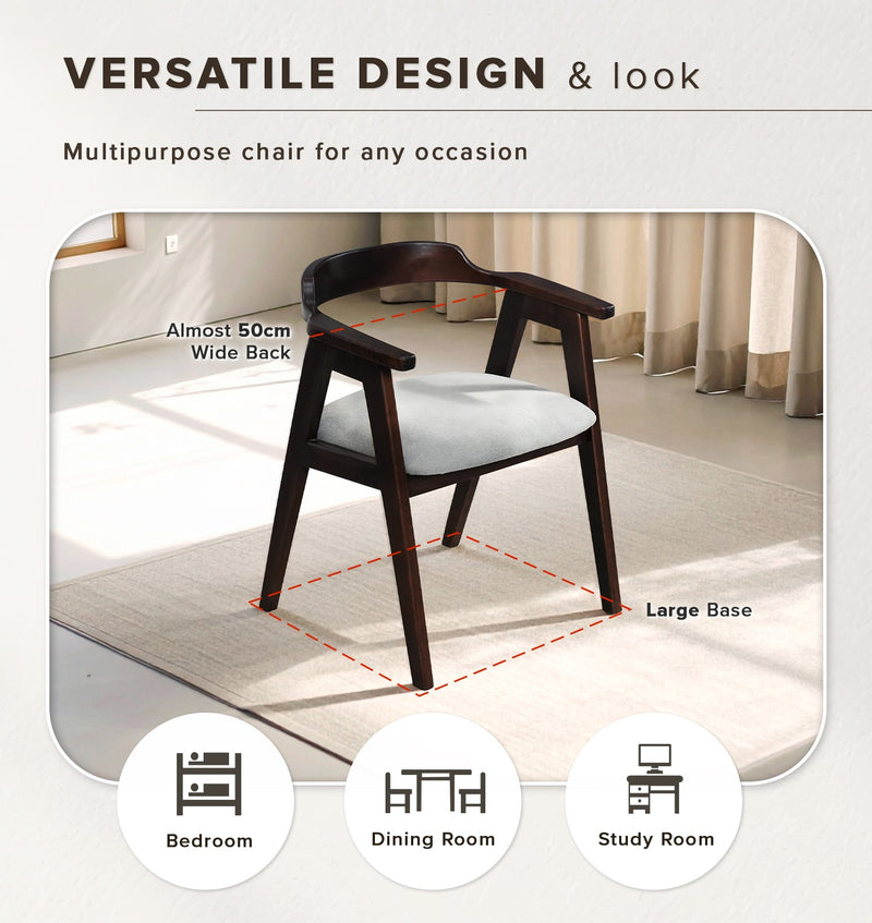 (EM) Neo Dining Table Marco Chair Solid Rubberwood - DT-NEO(15090) MARCO