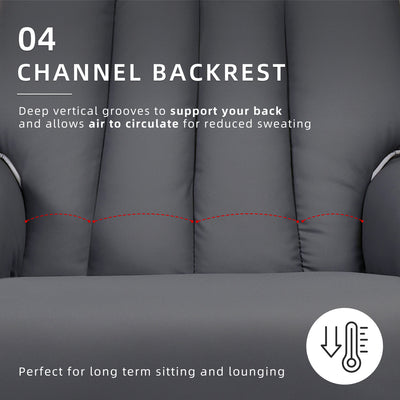 (FREE Shipping) 1 Seater Sofa Pet Friendly TPU Fabric Recliner Sofa Bed Leisure Sofa Chair - 545