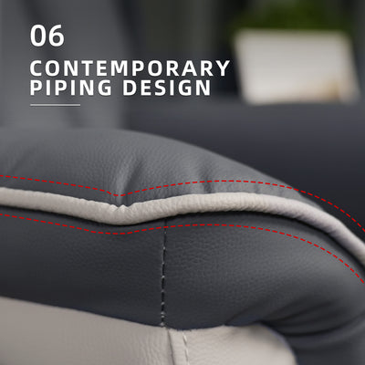 (FREE Shipping) 1 Seater Sofa Pet Friendly TPU Fabric Recliner Sofa Bed Leisure Sofa Chair - 545