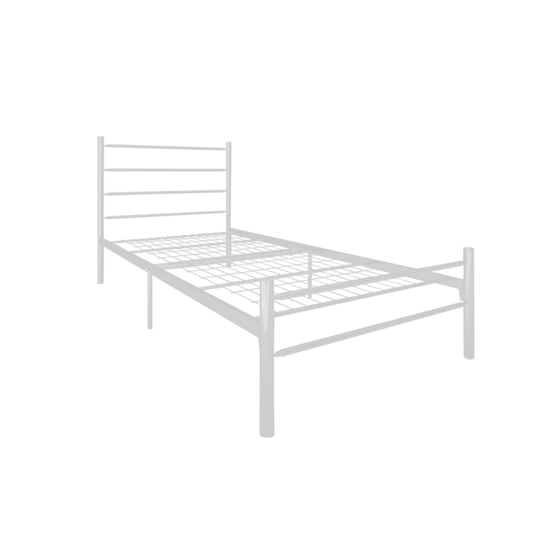 (EM) 6.2FT 3V Single Size Powder Coat Metal Bed Frame-3VFY900/0017