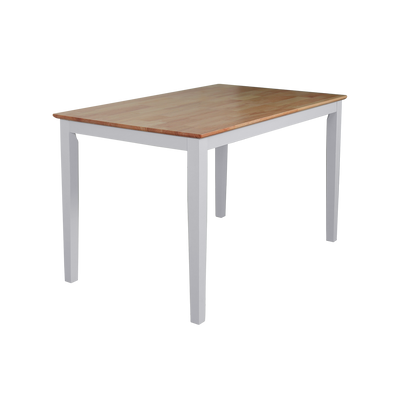 (FREE Shipping) 4FT/5FT Modern Dining Table / Solid Wood Dining Table - HMZ-FN-DT-LALA-NO+WT