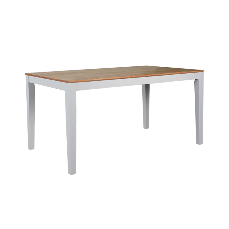 (FREE Shipping) 4FT/5FT Modern Dining Table / Solid Wood Dining Table - HMZ-FN-DT-LALA-NO+WT