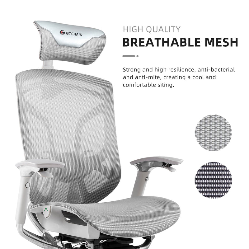 (FREE Shipping) GTChair DVARY Butterfly Office Chair / Kerusi Pejabat / Ergonomic Design with PU Leather Headrest / Nylon Leg-GTC-GC-DVARY