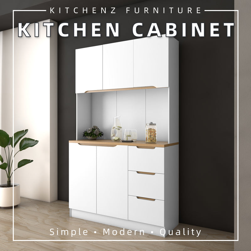 (EM) 1.4FT Situra Series Kitchen Cabinets Tall Unit / Kitchen Storage-HMZ-KC-MFCS2012-WT