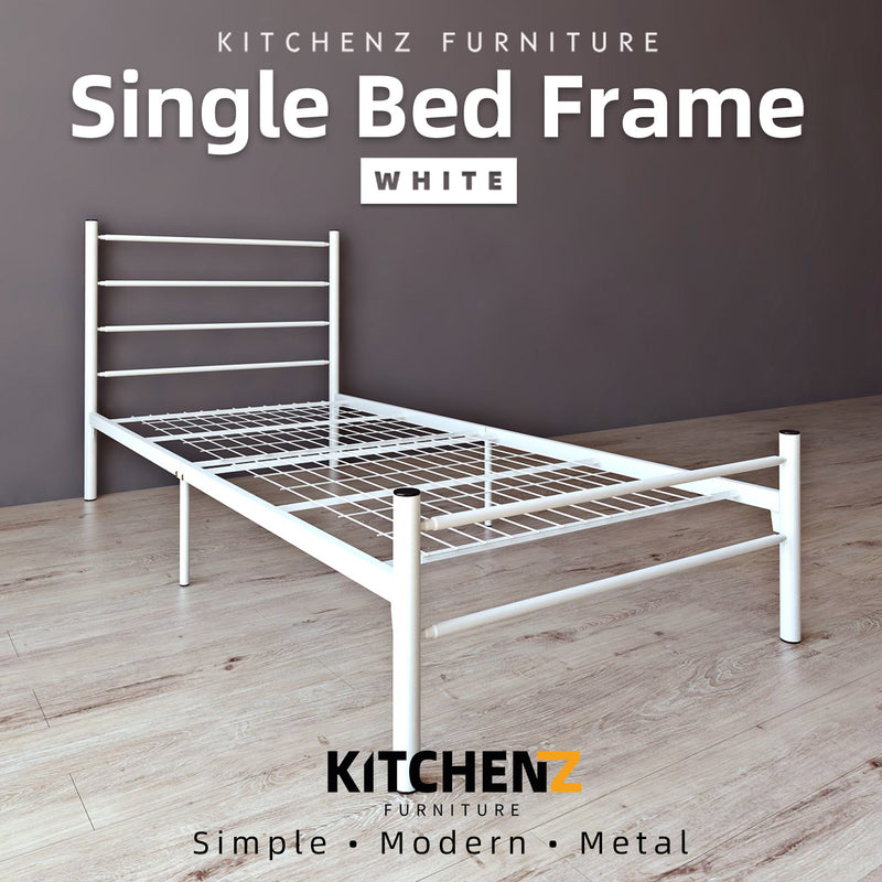 6.2FT 3V Single Size Powder Coat Metal Bed Frame-3VFY900F/0005/0015/0016/0017