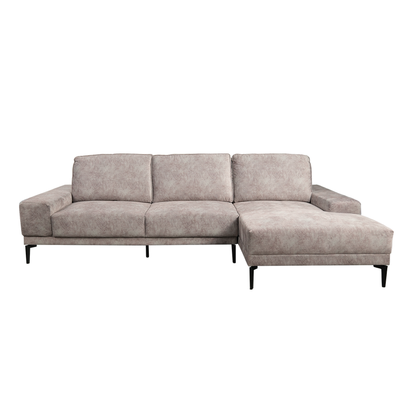(FREE Shipping & FREE Installation) 3 Seater L-Shape Sofa Adjustable Backrest / Left/Right - HMZ-FN-SF-N6624-GY