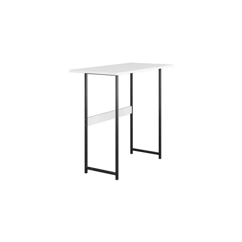 (EM) 4FT/2.6FT Writing Table / Study Table + Storage Shelf w/ Anti-scratch Powder Coating Metal Leg-WT-BS4212/4080