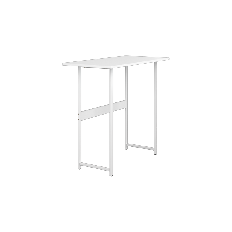 (EM) 4FT/2.6FT Writing Table / Study Table + Storage Shelf w/ Anti-scratch Powder Coating Metal Leg-WT-BS4212/4080