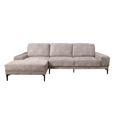 (FREE Shipping & FREE Installation) 3 Seater L-Shape Sofa Adjustable Backrest / Left/Right - HMZ-FN-SF-N6624-GY