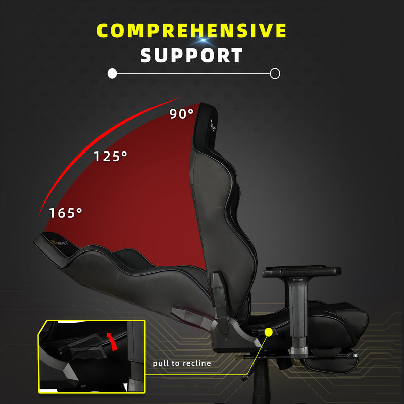 PANTHER Gaming Chair / Kerusi Gaming / PU Leather 2.0 / Ergonomic Design / Legrest Support-GTC-GC-5008-PANTHER