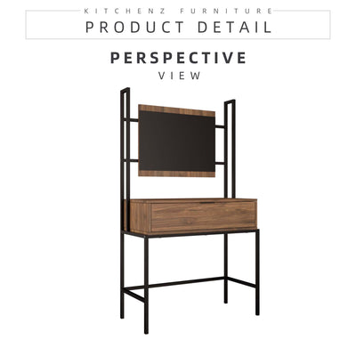 (EM) 3FT Noble Series Dressing Table with Mirror Makeup Table-HMZ-FN-DT-NB005-CN