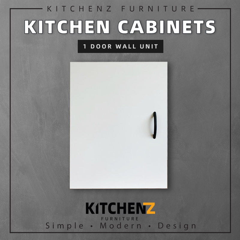 (EM) 2 Doors / 1 Door / Kitchen Cabinets Wall Unit / Kitchen Storage / White-HMZ-KWC-4000/4001-WT