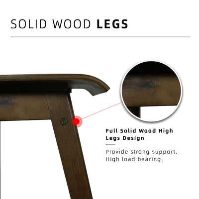 PU Leather Bar Stool with Solid Wood Legs / Bar / Cafe / Pub-HMZ-DC-MELON