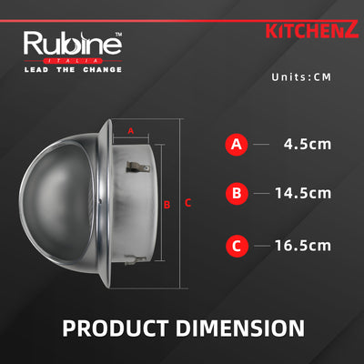 Rubine 3m Aluminum Telescopic Flexible Ducting Hose - 6 inch / 7 inch