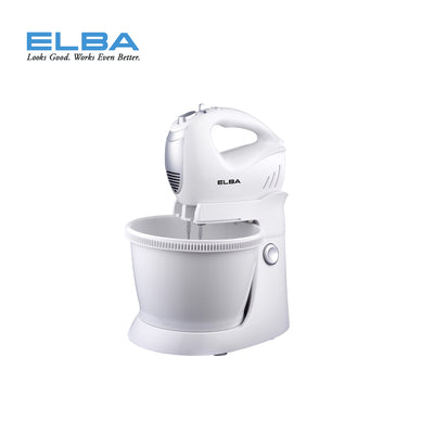 Elba 3.0L Capacity Stand Mixer With Turnable Stand Bowl 5-Speed Control Turbo Function -ESMB-E3030(WH)