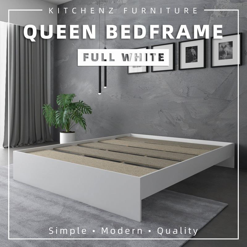 (EM) 6.3FT Wooden Queen Bed Frame w/ Headboard Katil Queen Kayu - HMZ-FN-BF-8003