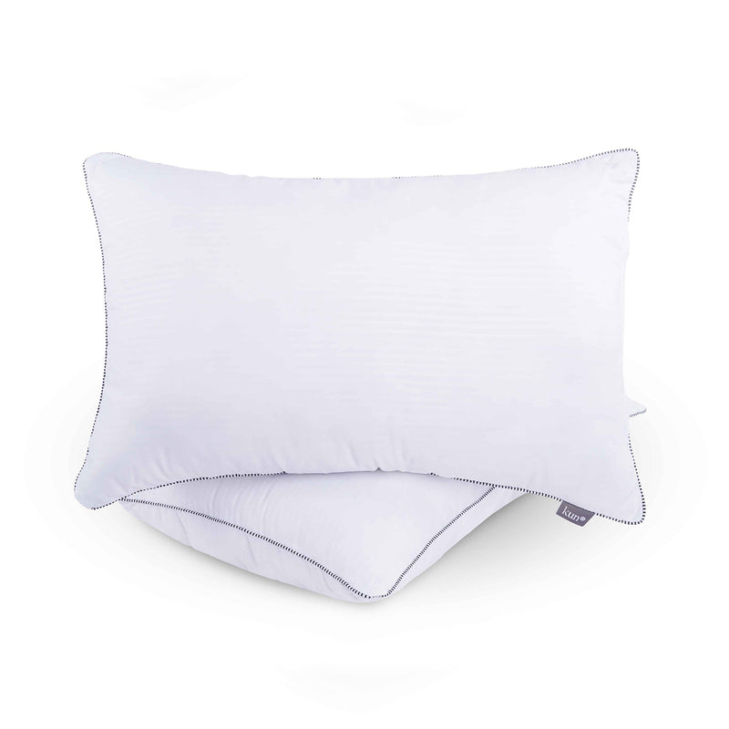 (EM) Kun 100% Premium Quality Microfibre Filled Hotel Pillow (19" x 29" x 1.4kg)-BLACKPP-1400-KUN