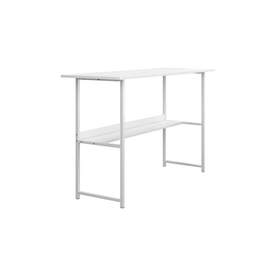 4FT/2.6FT Writing Table / Study Table + Storage Shelf w/ Anti-scratch Powder Coating Metal Leg-WT-BS4212/FY12060