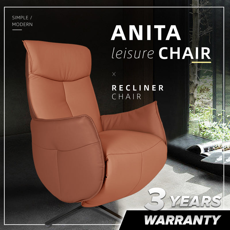 (FREE Shipping) Anita Leather and PU Leather Ergonomic Leisure Chair-HMZ-SF-UE-ANITA