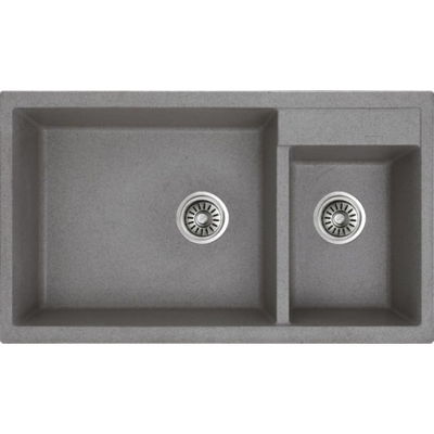 (Klang Valley Only) 860mm Tora Granite Granitech Series Double Bowl Sink Kitchen Sink-CM3814/TR-KS-DB-00048/00050