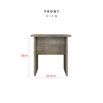 4FT x 6FT Sliding Wardrobe Set / Side Table / Dressing Table-HMZ-FN-WD-3138-GY-SET