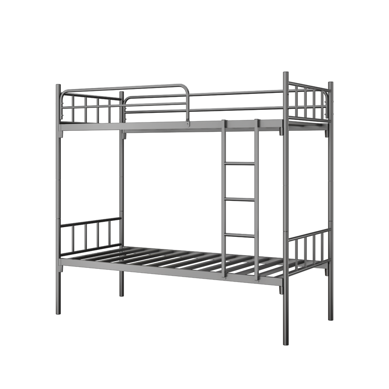 6.4FT Double Decker Bed Frame (support up to 500kg) Katil Dua Tingkat / White / Grey-HMZ-FN-BF-DD8005
