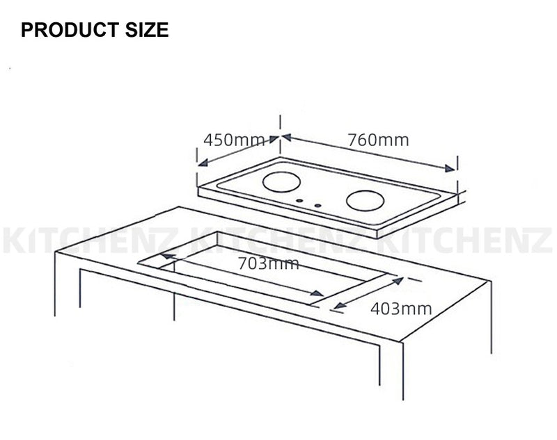 (FREE Shipping)Elba ZITTO Cooker Hood with Auto Clean Sensor Touch-EH-K9146ST(BK)+5.0Kw Glass Stove Hob-EGH-G8522G(BK)+FREE Ducting Hose