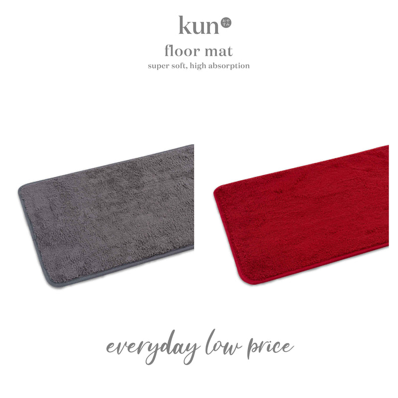 (EM) Kun High Absorption Anti-Slip Floor Mat/ Bathroom Mat/ Kitchen Mat/ Carpet/ Karpet Alas Kaki 40cmx60cm-FM-MF-PLAIN