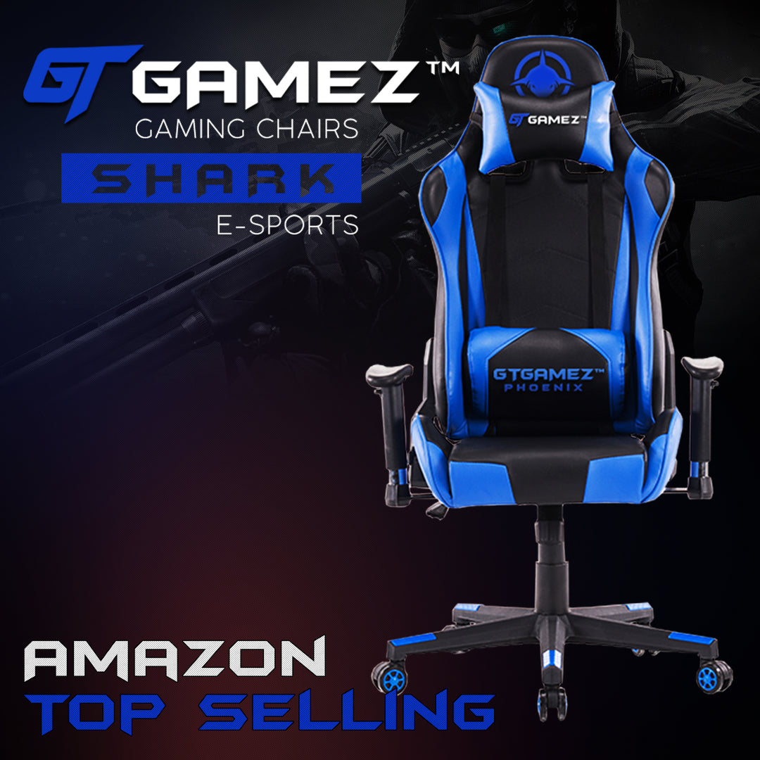 Gaming Chair with E-Sports Ergonomic Backrest Headrest Lumbar