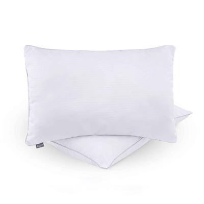 (EM) Kun Signature Hotel Quality Pillow Bantal with White Piping-GREYPP-KUN