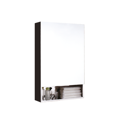 100% Stainless Steel Bathroom Mirror Cabinet with Open Shelf Space-HMZ-BR-MC-7092R