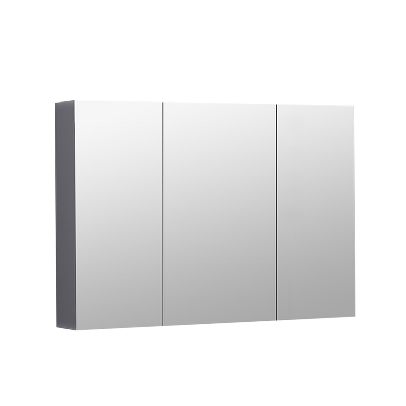 100% SUS304 Stainless Steel Bathroom Mirror Cabinet with LED Lighting-HMZ-BR-MC-C8060-90-120-LED