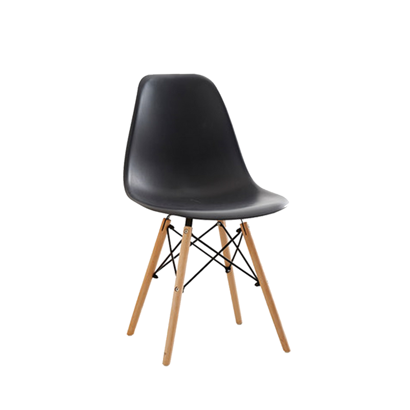 Eames Lounge Chair with Dowel Wood Eiffel Legs-HMZ-DC-A304B