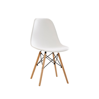 Eames Lounge Chair with Dowel Wood Eiffel Legs-HMZ-DC-A304B