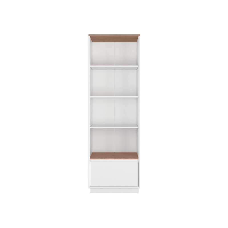 2FT Austral Series Book Shelf Drawer Display Cabinet / Bookshelf Bookcase - HMZ-FN-BC-AU0010-WT