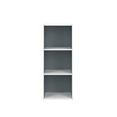 (EM) 3/4/5 Tier Storage White Color Box Bookcase Cabinet / Multipurpose Cabinet/ Rak Buku Kayu - HMZ-FN-CB-1001/1011/1021