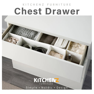 (EM) 3FT Chest Drawer with 3 Layers Drawer Storage-HMZ-FN-CD-7000