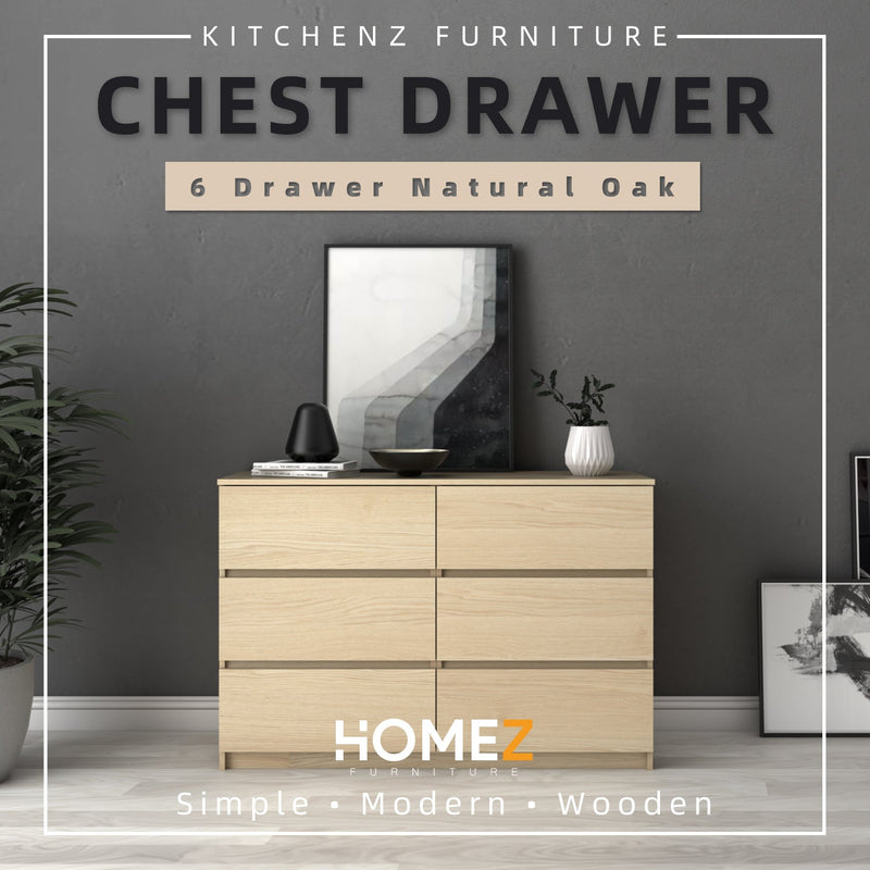 (EM) 4FT Chest Drawer with 6 Largest Drawer Storage-HMZ-FN-CD-7003