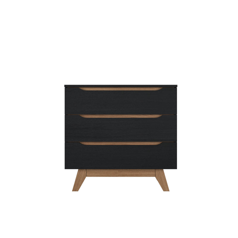 3FT Alexi Series Chest Drawer Particle Board with 3 Drawers-HMZ-FN-CD-A7780-BK