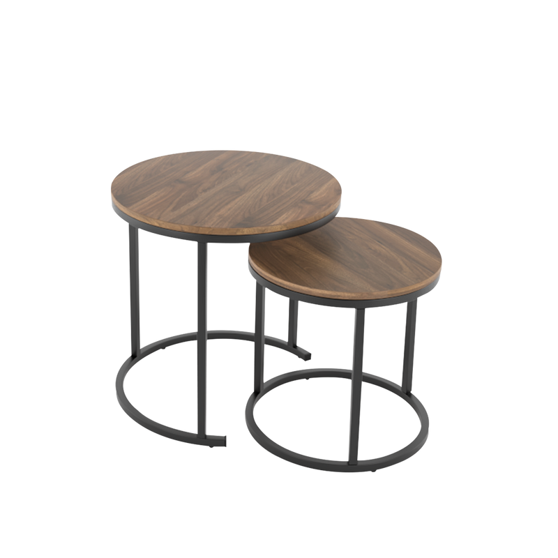1.5FT Noble Series Coffee Table with Black Metal Leg-HMZ-FN-CT-N3003-CN