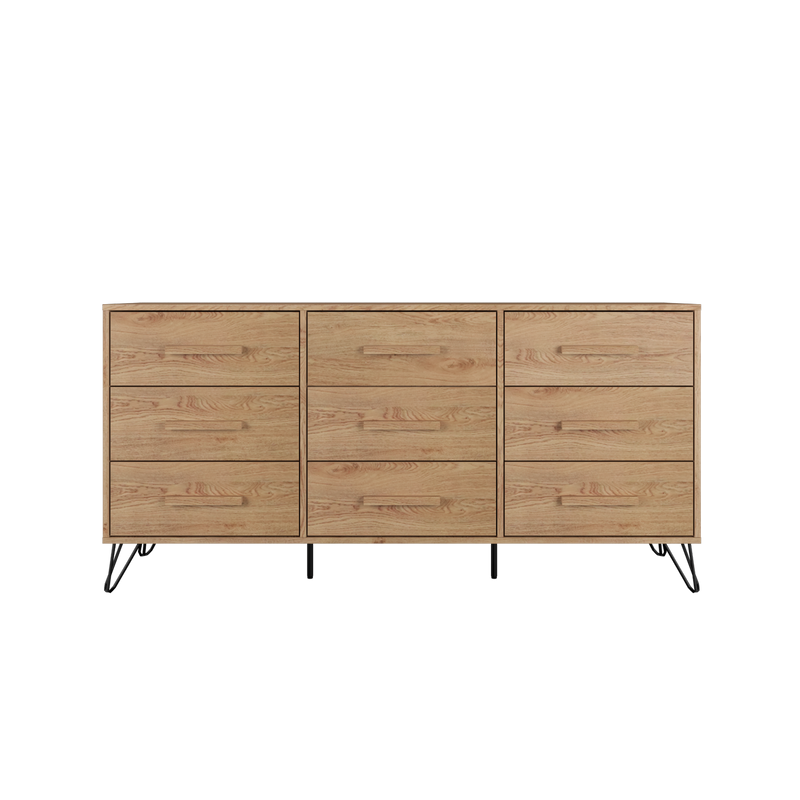5FT Chester Series Display Cabinet with Drawer Storage Cabinet Sideboard Cabinet Living Cabinet-HMZ-FN-DC-C1405-OAK